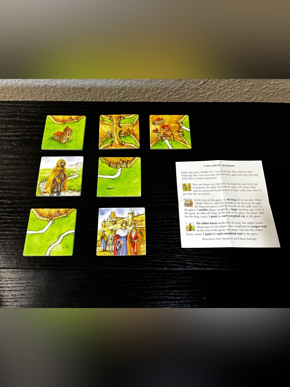 Carcassonne King & Robber Baron Mini-Expansion COMPLETE (Classic Art)